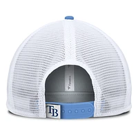Men's Fanatics Navy/White Tampa Bay Rays Fundamental Foam Front Snapback Hat