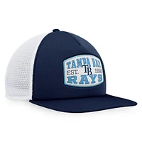 Men's Fanatics  Navy Tampa Bay Rays Foam Front Patch Trucker Snapback Hat