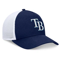 Casquette ajustable Fundamental A-Frame bleu marine pour homme de la marque Fanatics des Tampa Bay Rays