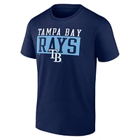 T-shirt dur à battre des Rays de Tampa Bay Fanatics pour hommes bleu marine