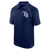 Men's Fanatics Navy Tampa Bay Rays Strong Alone Raglan Polo