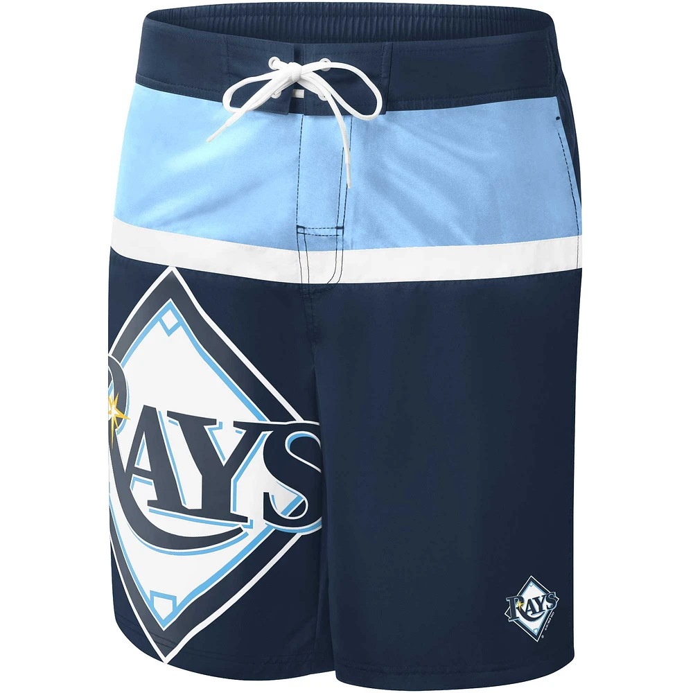 Men's G-III Sports by Carl Banks Navy Tampa Bay Rays Sea Wind Swim Shorts