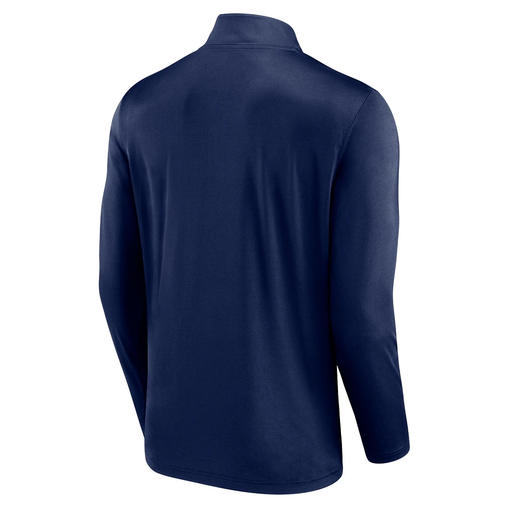 Men's Navy Tampa Bay Rays Underdog Mindset Quarter-Zip Jacket