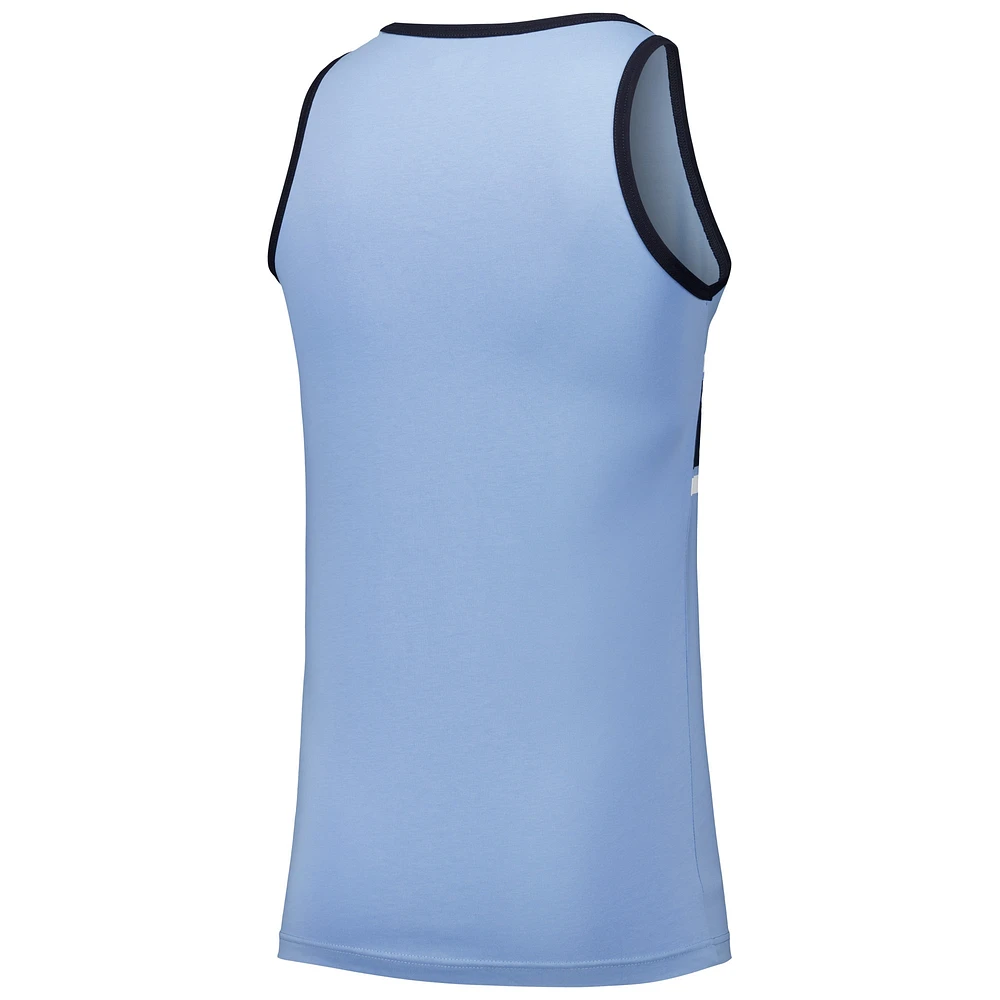 Men's New Era Light Blue Tampa Bay Rays Jersey Ringer Tank Top