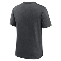Men's Nike Heathered Charcoal Tampa Bay Rays Authentic Collection Tri-Blend Performance T-Shirt