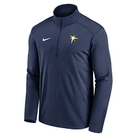 Men's Nike Navy Tampa Bay Rays Agility Pacer Lightweight Performance Half-Zip Top