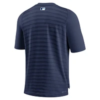 Men's Nike Navy Tampa Bay Rays Authentic Collection Pregame Raglan Performance V-Neck T-Shirt
