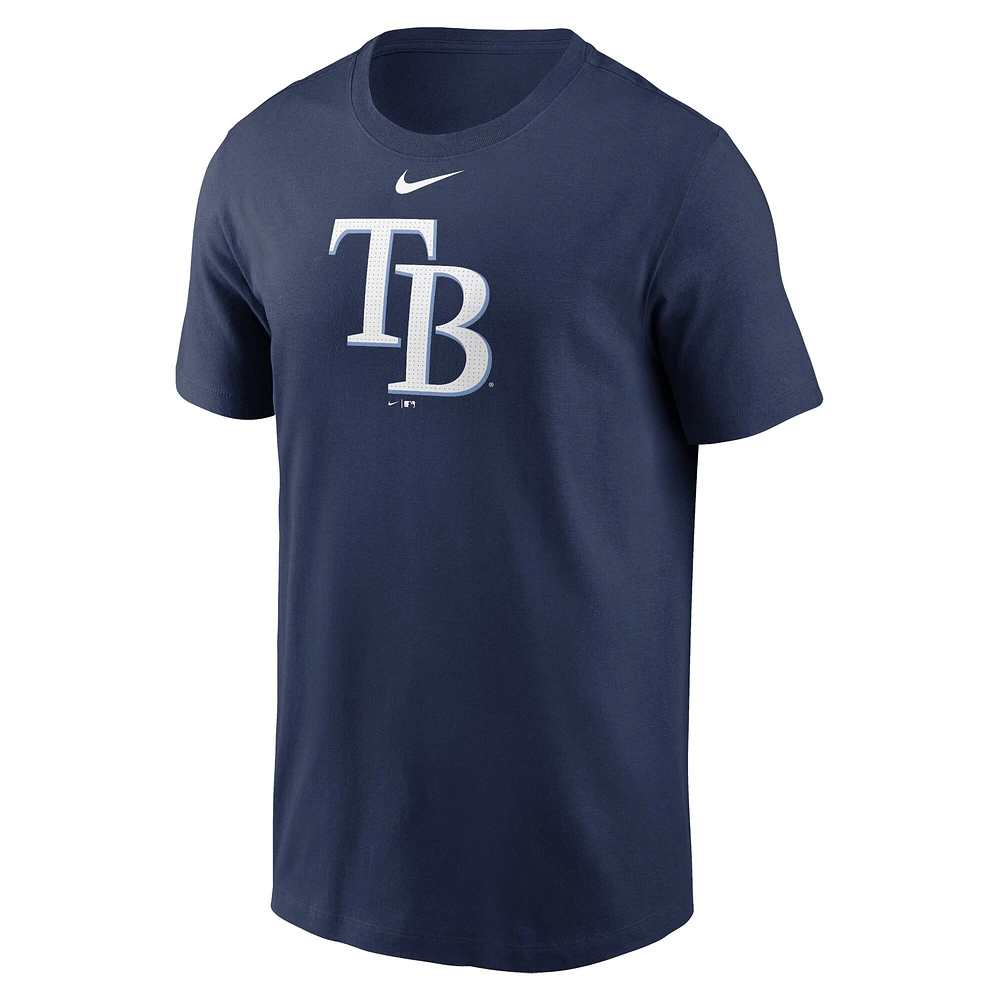 Men's Nike Navy Tampa Bay Rays Fuse Logo T-Shirt