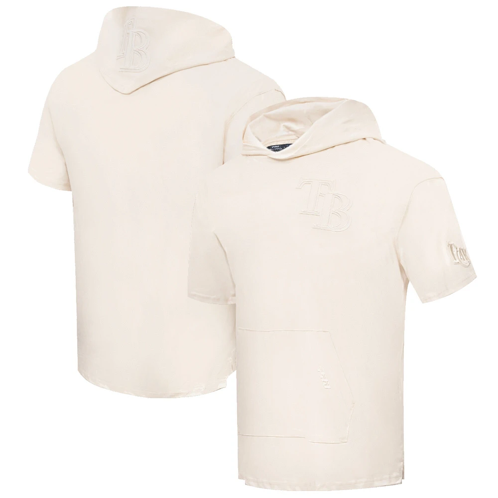T-shirt à capuche neutre Pro Standard pour hommes, crème, Tampa Bay Rays