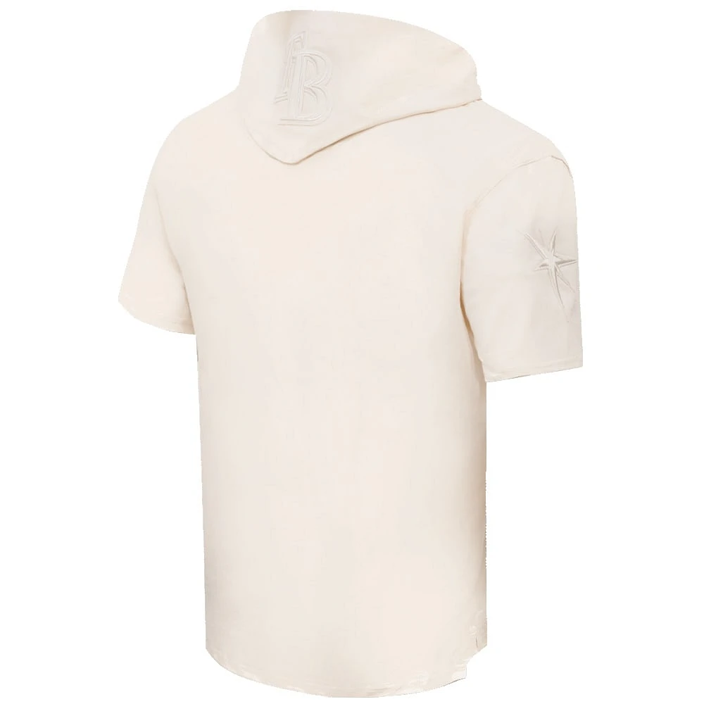 T-shirt à capuche neutre Pro Standard pour hommes, crème, Tampa Bay Rays