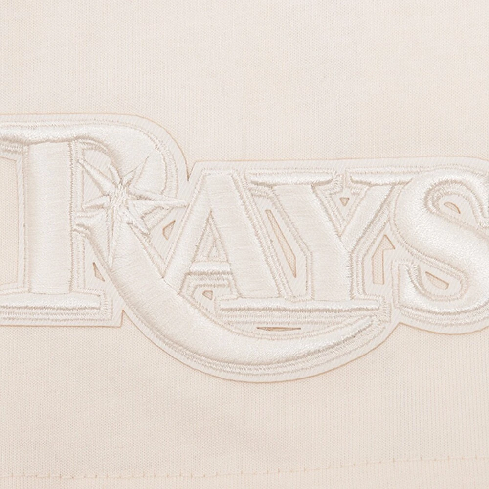 T-shirt à capuche neutre Pro Standard pour hommes, crème, Tampa Bay Rays