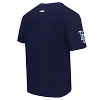 Men's Pro Standard Navy Tampa Bay Rays Turn It Up Dropped Shoulder T-Shirt