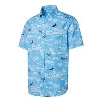 Men's Reyn Spooner Light Blue Tampa Bay Rays Kekai Button-Down Shirt
