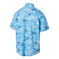 Men's Reyn Spooner Light Blue Tampa Bay Rays Kekai Button-Down Shirt