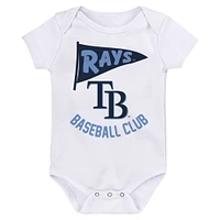 Newborn & Infant Tampa Bay Rays 3-Pack Fan Pennant Bodysuit Set