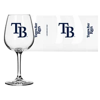 Tampa Bay Rays Logo 12oz. Stemmed Wine Glass