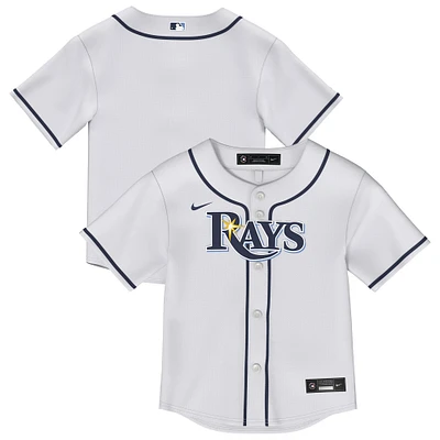 Maillot réplique blanc domicile des Rays de Tampa Bay pour tout-petits