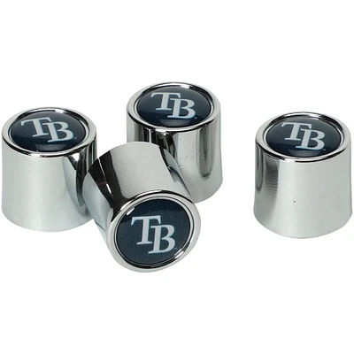 WinCraft Tampa Bay Rays Lot de 4 couvercles de tige de valve
