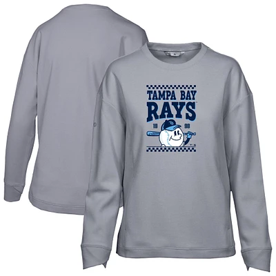 Sweat-shirt inaugural Fiona des Tampa Bay Rays pour femme de Levelwear, gris