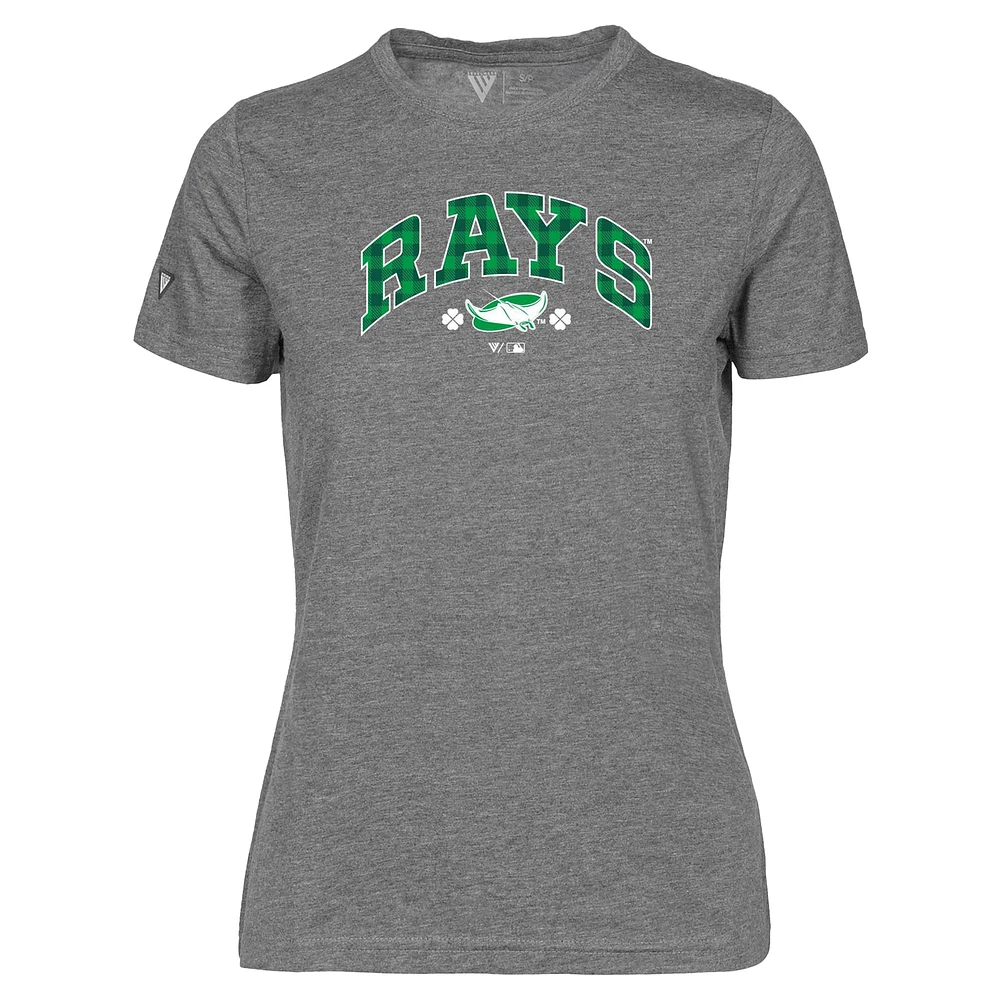 Women's Levelwear Tampa Bay Rays St. Patrick's Day Maddox Plaid T-Shirt