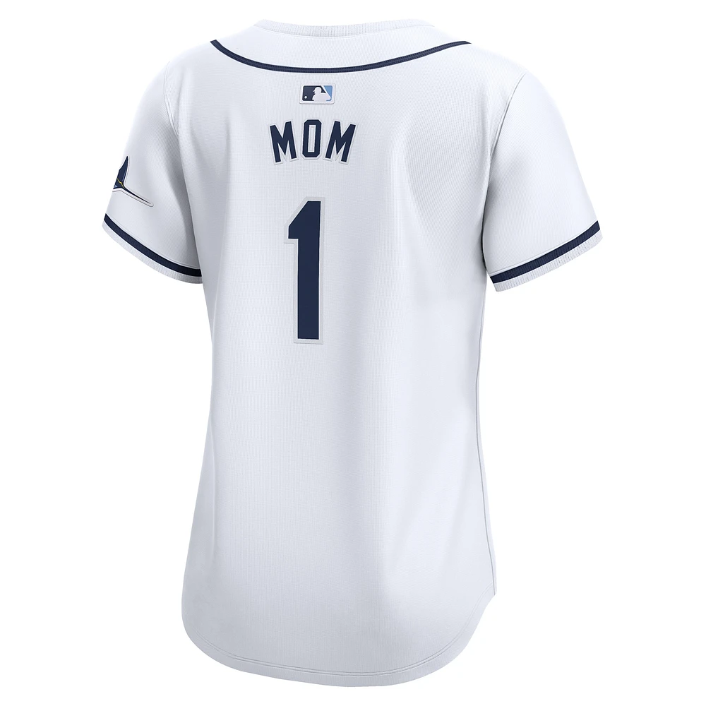 Maillot Nike blanc Tampa Bay Rays #1 Mom Home Limited pour femme