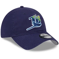Youth New Era  Navy Tampa Bay Rays 2025 Batting Practice 9TWENTY Adjustable Hat