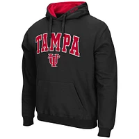 Men's Colosseum Black University of Tampa Spartans Arch and Logo Pullover Hoodie