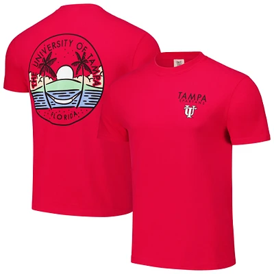 Unisex Red Tampa Spartans Scenic Comfort Colors T-Shirt