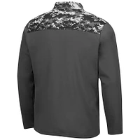 Men's Colosseum Charcoal TCU Horned Frogs OHT Military Appreciation Digi Camo Full-Zip Jacket