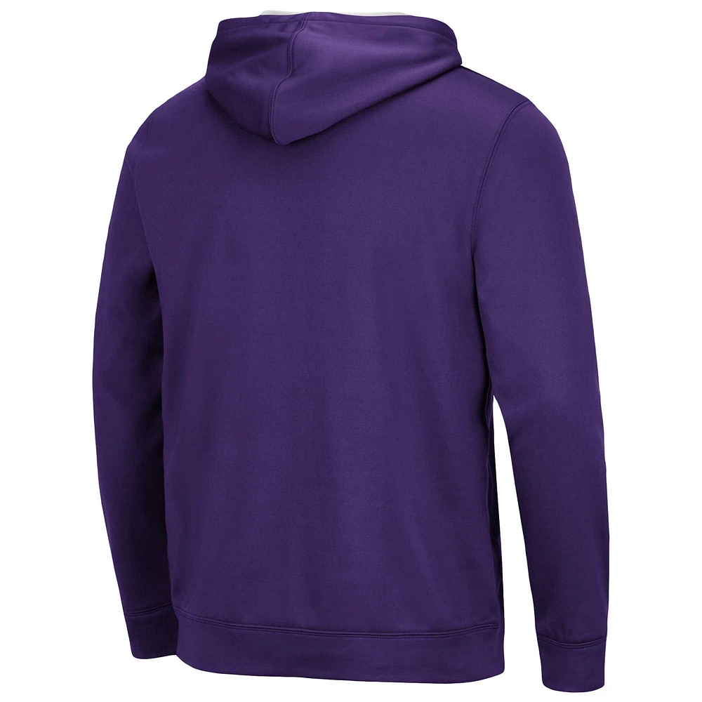 Men's Colosseum Purple TCU Horned Frogs Resistance Pullover Hoodie