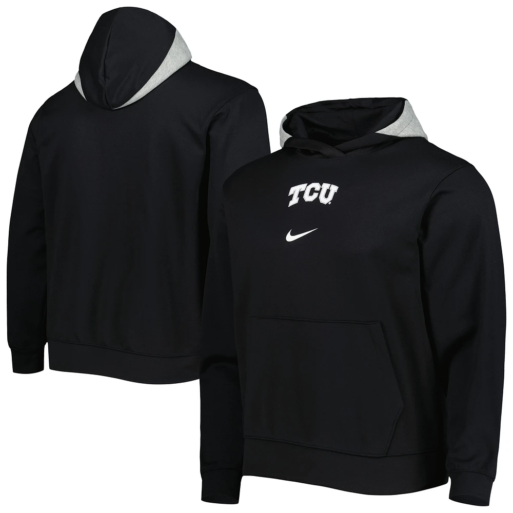 Men's Nike Black TCU Horned Frogs Spotlight Performance Pullover Hoodie