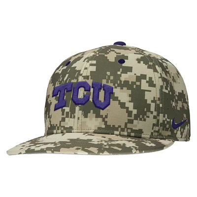 Casquette de baseball Nike Digital Camo TCU Horned Frogs pour homme