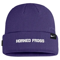 Men's Nike Purple TCU Horned Frogs 2024 Sideline Terra Cuffed Knit Hat
