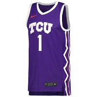 Men's Nike Purple TCU Horned Frogs Replica Basketball Jersey
