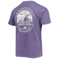T-shirt violet TCU Horned Frogs Circle Campus Scene pour homme