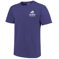 T-shirt rayé violet pour homme TCU Horned Frogs Campus Skyline