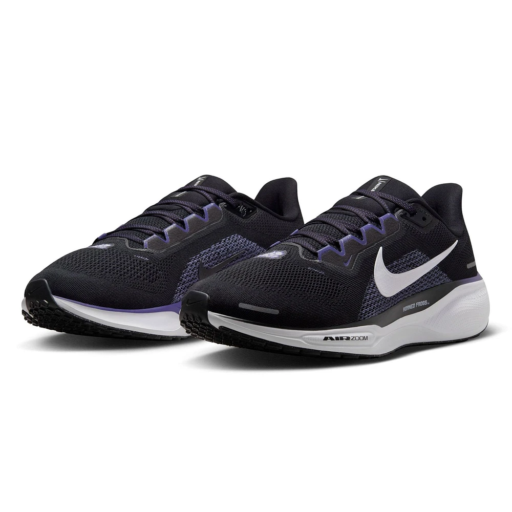 Chaussures de course unisexes Nike Zoom Pegasus 41 noires TCU Horned Frogs