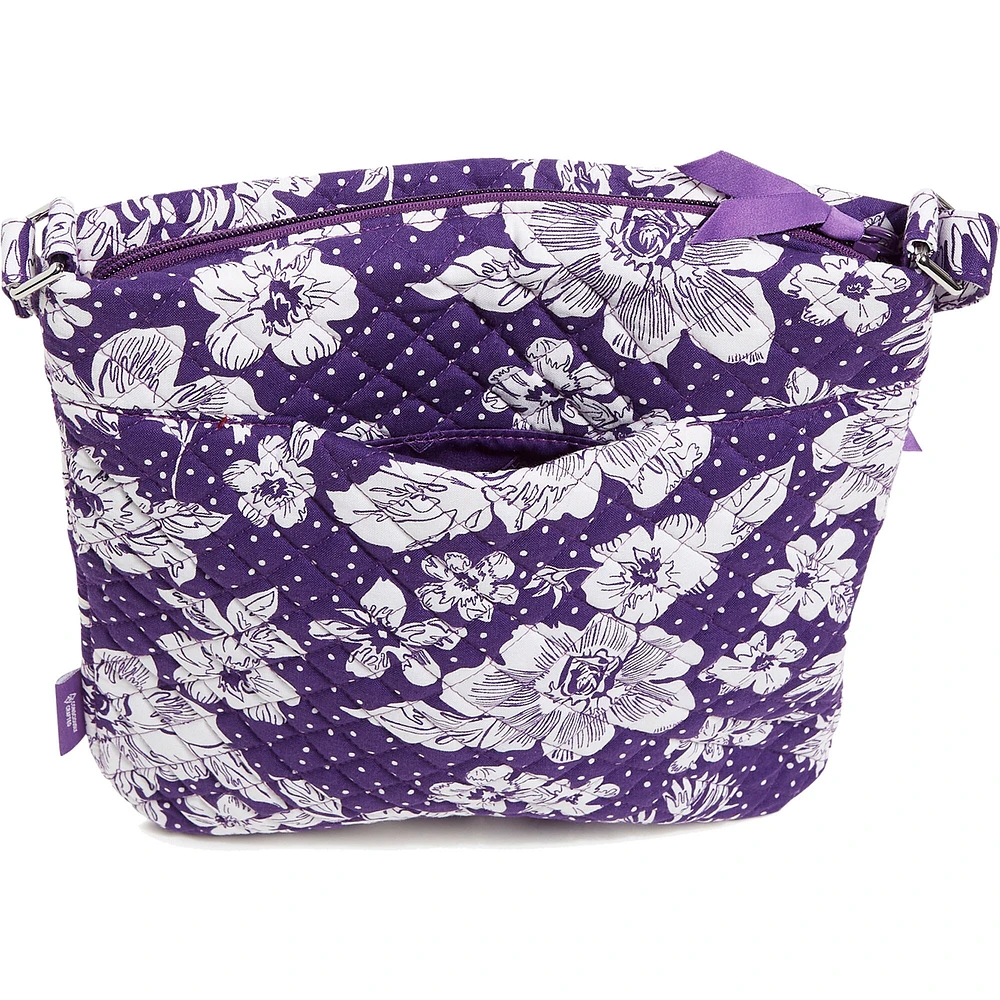 Vera Bradley TCU Horned Frogs Rain Garden Triple-Zip Hipster Crossbody Bag