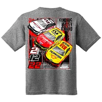 Youth Heather Gray Team Penske  Car T-Shirt