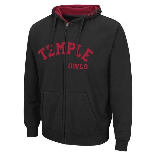 Veste à capuche Colosseum Black Temple Owls Arch & Team Logo 3.0 pour homme