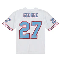Men's Mitchell & Ness Eddie George White Tennessee Oilers Legacy Replica Jersey