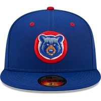 Men's New Era Blue Tennessee Smokies Authentic Collection 59FIFTY Fitted Hat