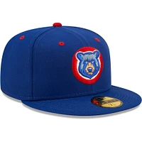 Men's New Era Blue Tennessee Smokies Authentic Collection 59FIFTY Fitted Hat