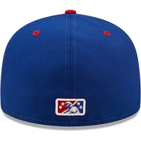 Men's New Era Blue Tennessee Smokies Authentic Collection 59FIFTY Fitted Hat
