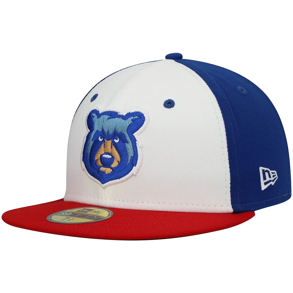 Casquette ajustée New Era Tennessee Smokies Authentic Collection Team Home 59FIFTY blanche pour homme