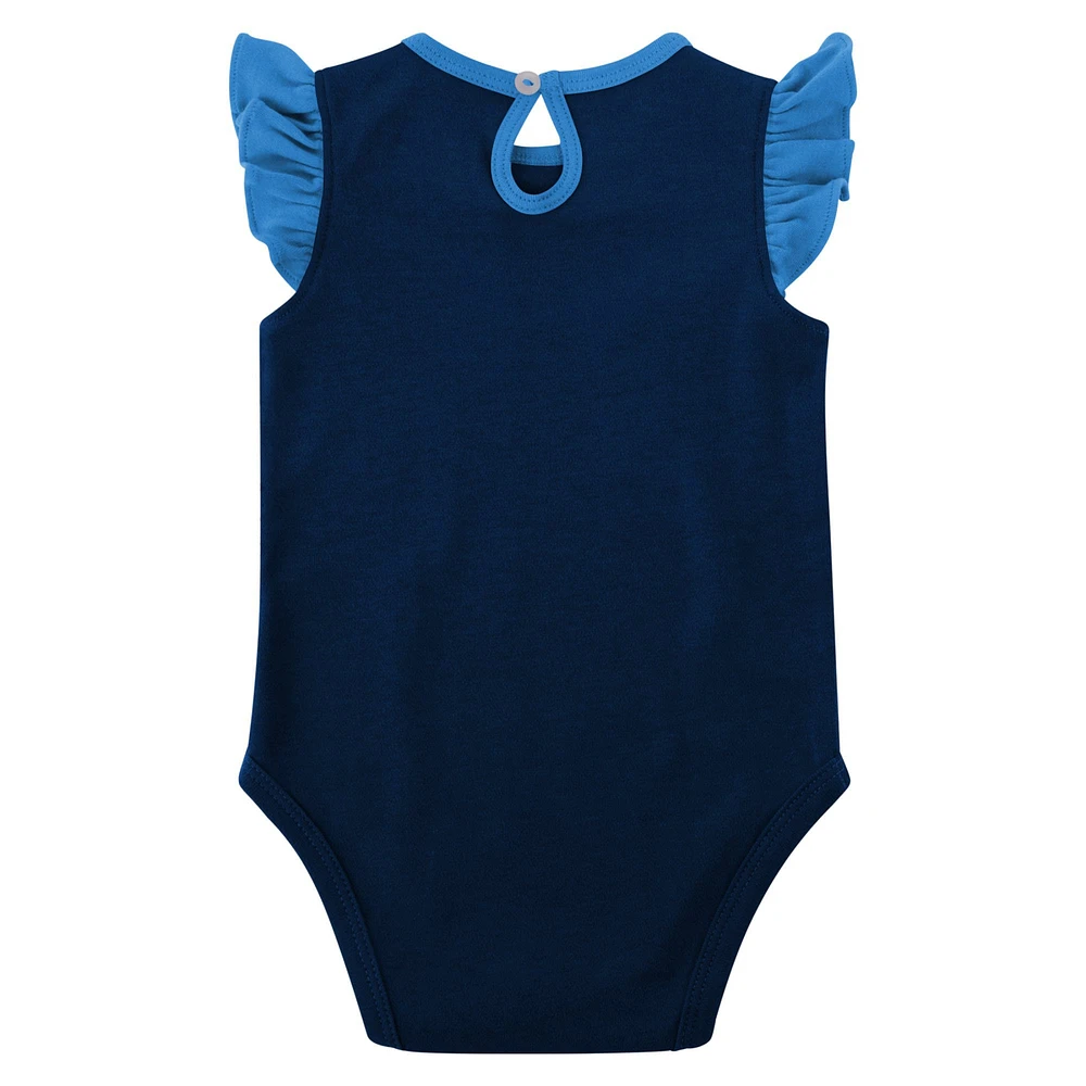 Girls Newborn & Infant Navy/Light Blue Tennessee Titans Spread the Love 2-Pack Bodysuit Set