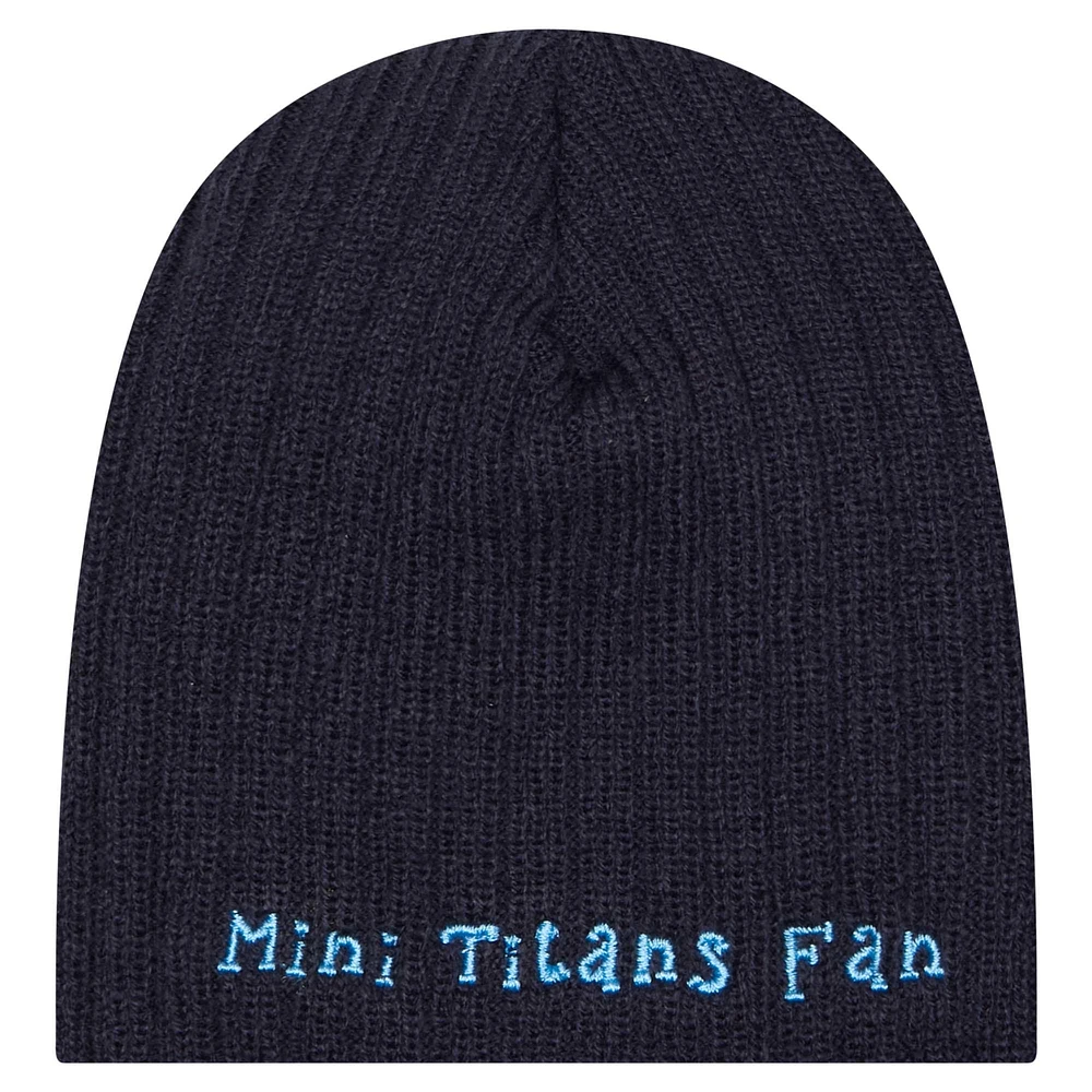 Infant New Era Navy Tennessee Titans Mini Knit Hat