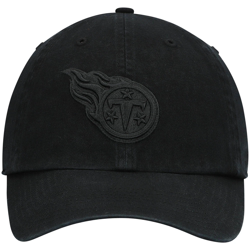 Men's '47 Black Tennessee Titans Team Tonal Clean Up Adjustable Hat