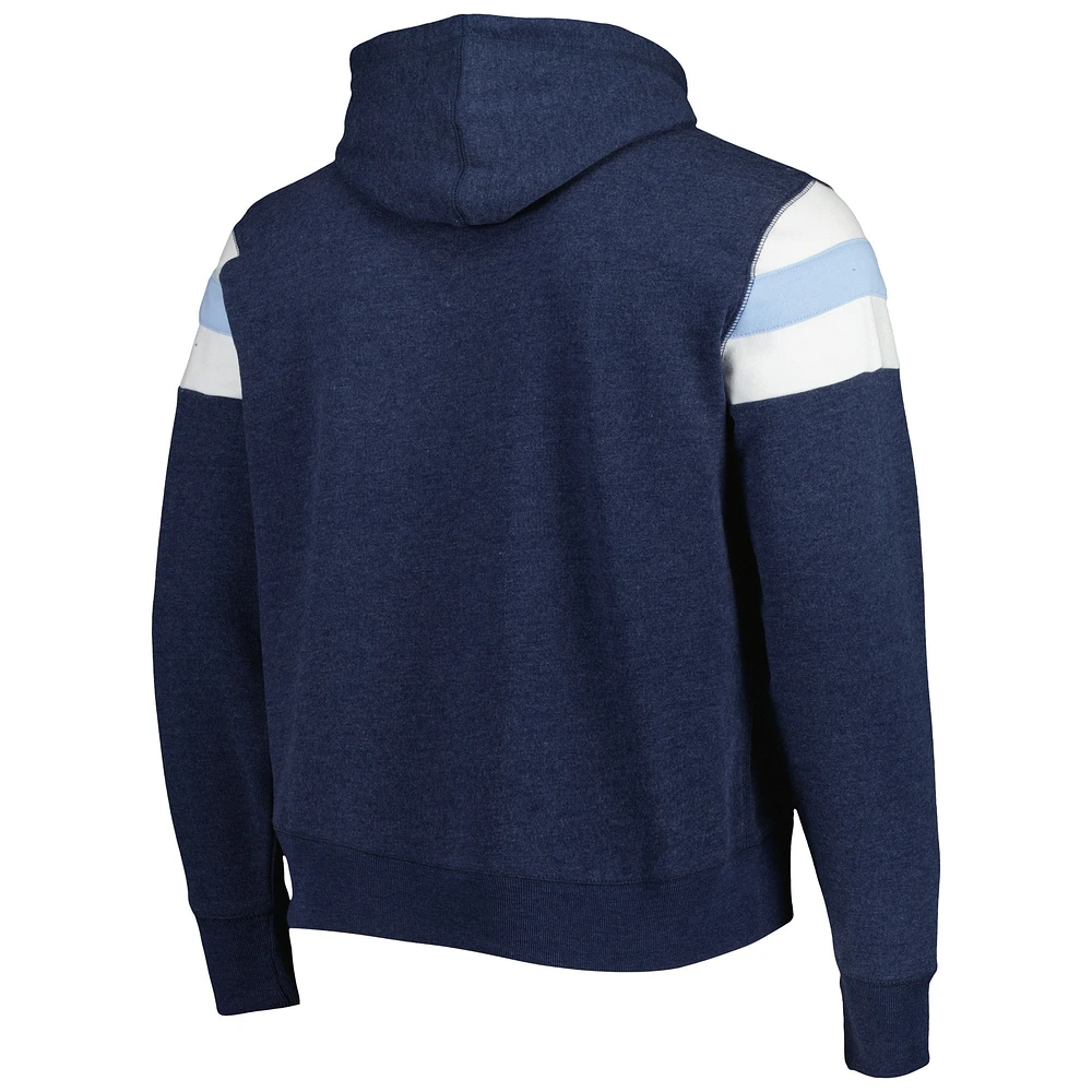 Men's '47 Heathered Navy Tennessee Titans Premier Nico Pullover Hoodie