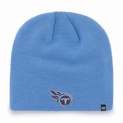 Bonnet en tricot avec logo secondaire des Titans du Tennessee '47 bleu clair pour homme
